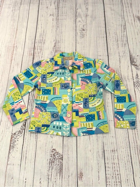 Life Style Jackets & Blazers - VTG Life Style Crazy Fun Fish Jacket Pop Art Novelty Size Petite Petite (PP)